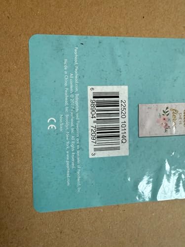 Pearhead Floral Wall Growth Chart for Girls, Kids Height Measuring Chart, Wall Decor for Girls Bedroom Or Nursery, Baby Growth Chart, Though She Be Little She is Fierce