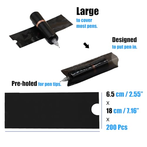 330Pcs Tattoo Skin Practice KIt 10Pcs Tattoo Fake Skin 10Pcs Transfer Paper 100Pcs Tattoo Ink Caps Cups 200Pcs Tattoo Machine Covers Pen Gloves