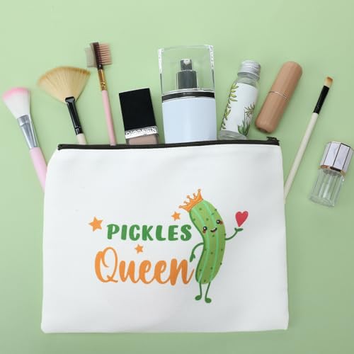 12 Pcs Pickle Bags Pouches for Pickle Lovers Funny Gifts Dill Cosmetic Bag for Girls