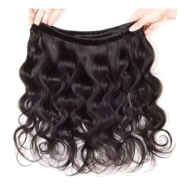 Body Wave Bundles Human Hair 22 24 26 Inch Human Hair 3 Bundles Body Wave 100% Unprocessed Brazilian Virgin Hair Weave Bundles Human Hair Extension Natural Black Color