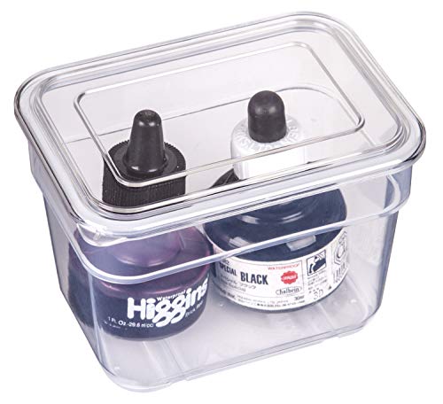 ArtBin 6969AG Bins with Lids 3-Pack, [3] Small Art & Craft Organizer Boxes, Clear