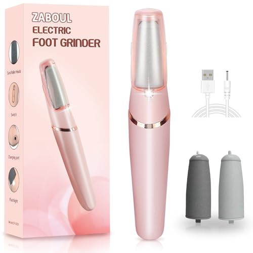 Callus Remover for Feet, ZABOUL Electric Foot Callus Remover Rechargeable Pedicure Tools Smooth Pedicure Wand Electronic Foot File, Feet Care for Removes Dry Hard & Dead Skin Ideal Gift