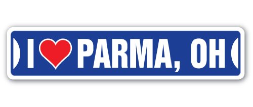 I Love Parma, Ohio Street Sign oh City State us Wall Road décor Gift
