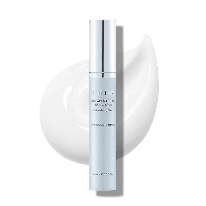 TIRTIR Collagen Lifting Eye Cream - Revitalizing Roller Applicator for Wrinkles & Fine Lines | Tightening Under Eye Treatment