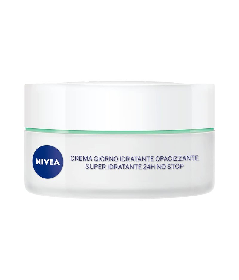 NIVEA 24H Mattifying Day Cream for Combination & Oily Skin – Lightweight Aloe Vera & Mineral-Enriched Formula, Non-Greasy Finish, 50 ml Pot – Shine-Control Hydration for Daily Use