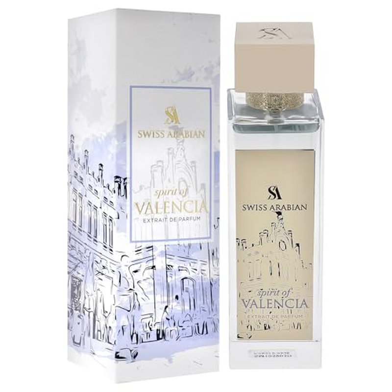 Swiss Arabian Spirit of Valencia - Arabian Perfumes for Women and Men - Long Lasting Extrait de Parfum - Citrus, Floral, Amber Perfume - 3.4 oz
