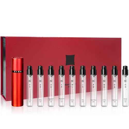 Luxury Women's Perfume Set (10 x 0.34 fl oz) ? Mini Fragrance Collection with Magnetic Cap & Gift Bag ? Unique Women Perfume for Travel,Dating,Holidays,Daily Use ? Gift for Mum,Wife,Girlfriend