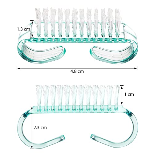 4 Pieces Handle Nail Brush Nail Hand Scrubbing Cleaning Brush (Small, Multicolor)