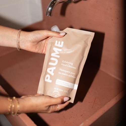 PAUME Exfoliating Hand Cleanser, Silicon Free, Paraben Free, Vegan, Exfoliating Soap with Essential Oils, Hydrating Hand Soap for Gentle Cleanse (17 Fl Oz)
