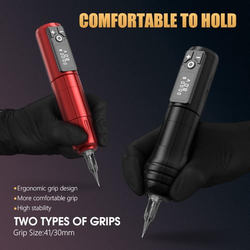 Kiss of Dragon Rotary Tattoo Gun - Cordless Tattoo Machine Cartridge Pen 2400mAh Battery