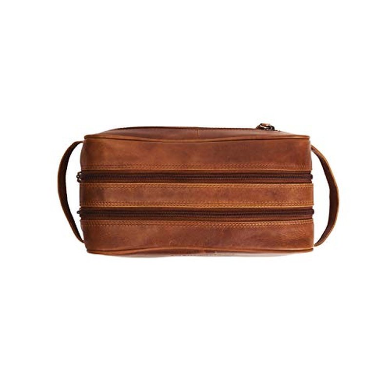 The Chesterfield Brand Men's Toiletry Bag, Brown