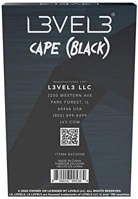 Black Barber Cape - Adjustable Neck Closure for Comfort | Universal Size for Stylists