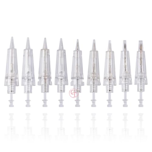 50pcs/Pack Permanent Makeup Needles Cartridge for Eyebrow Eyliner Tattoo Machine 1P 3P 5P 5F 7F for Ombre Powder Eyebrow Shading Microblading Makeup (50pcs 5F)