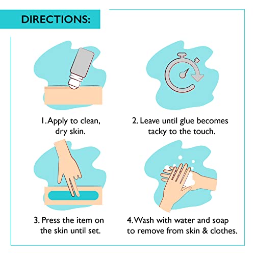 IT Holds Roll On Body Adhesive, Sweat Resistant, for Oily and Dry Skin, Clear & Non-Toxic- 2.0 Ounce Made in USA