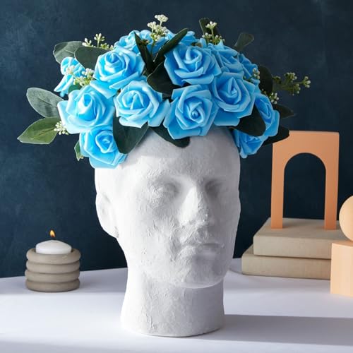 Juvale Mannequin Head for Masks, Hats, Wigs - White, 9.25 x 7 x 11 in - Foam Head Wig Stand & Hat Display