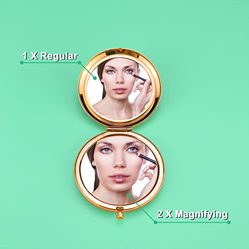 Sisters Birthday Gift Ideas Sister Gifts from Sisters Rose Gold Compact Mirror for Best Friend Teen Girls Friendship Gift for Women Folding Makeup Mirror Thanksgiving Graduation Gifts