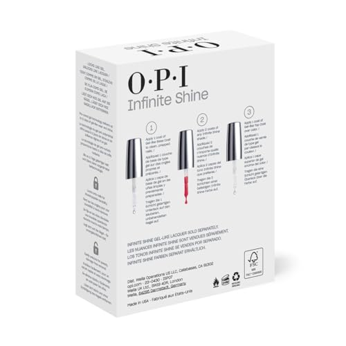 OPI Infinite Shine Long Wear Nail Polish | Clear Gel Like Nail Polish Base Coat & Top Coat | Vegan, Long Lasting, Protects Nails