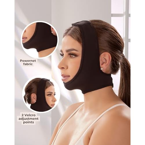 SHAPE CONCEPT Mentonera 318 Powernet Chin Strap for Sleeping Double Chin Reducer High Compression Face Lift Support
