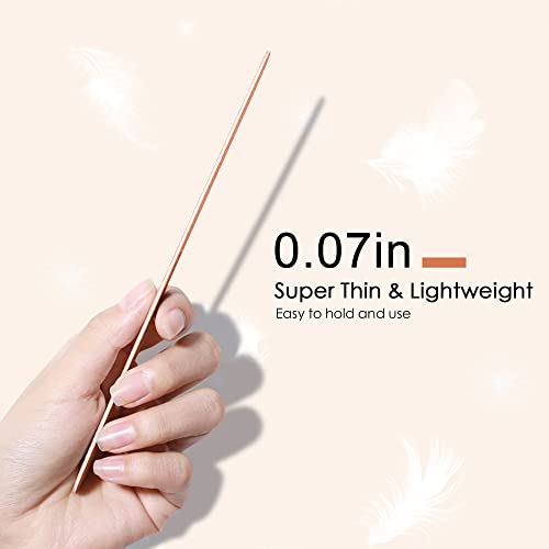 Canvalite Nail File Large Emery Boards for Nails,180 Grit Nail Files for Natural Nails, Thin Emory Nail File Pack Manicure Tool for Home Use 12PCS