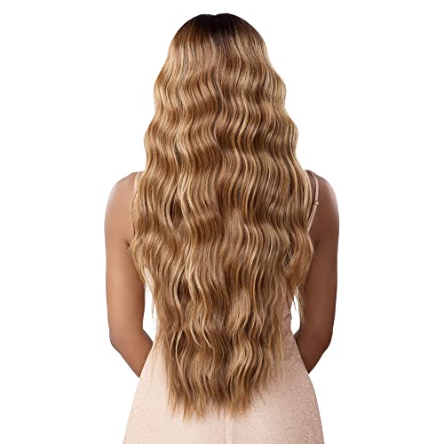 Sensationnel Butta Lace Wigs - Unit 29 Extra Wide 5 Inch Deep Parting Synthetic Preplucked Hairline Glueless Lacefront (FLAMBOYAGEBLONDE)