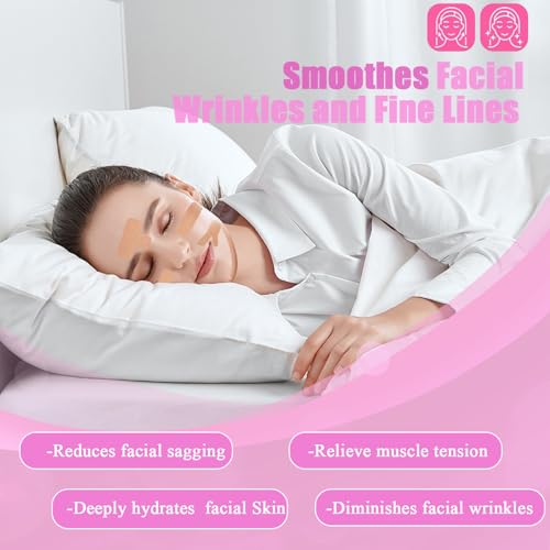 Anti-Wrinkle Face Tape,4 Rolls Facial Myofascial Lift Tape for Skin Firming, Toning & Tightening | Face Lift Tape for Neck & Forehead Smooths Wrinkles, Lifts Skin Anti-Aging Face Toning Belts|4 Colors