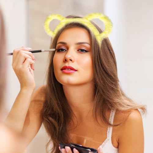 Brown Bear Ears Headband - 3 Pcs Bear Ears Costume for Halloween Cosplay