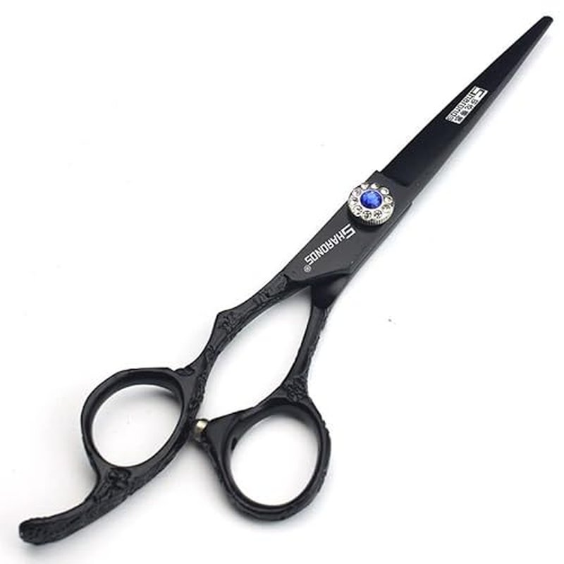 Hairdresser Professional Left-Handed Scissors Set - 6.0 Inch Hair Sparse Scissors - 440C (3pc-A)