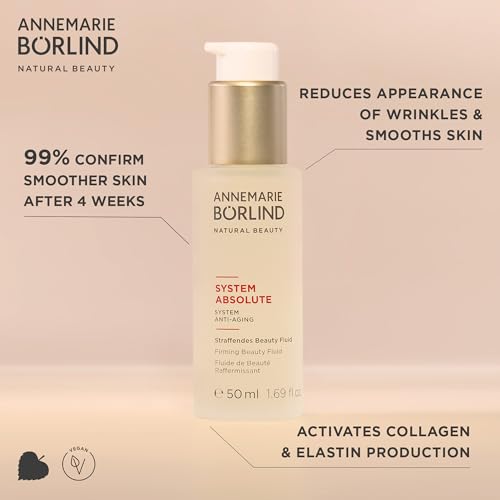 ANNEMARIE B?RLIND - SYSTEM ABSOLUTE Firming Beauty Fluid - Toning Bogbean and Lady's Mantle Serum - Strengthens, Smooths and Plumps Skin - 1.69 Fl. Oz.