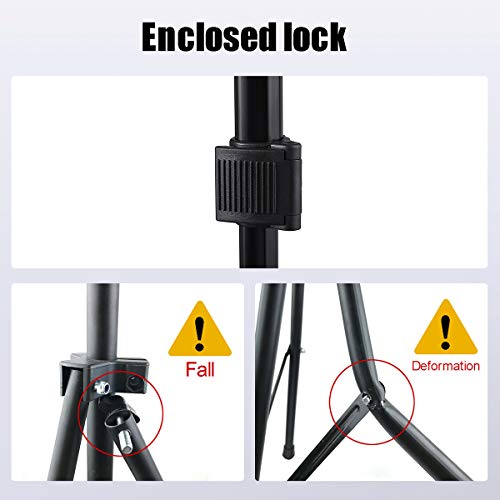 Wig Stand Tripod with Non-Slip Base Adjustable Mannequin Head Stand with Hook Heavy Duty Manikin Head Tripod