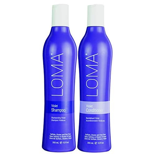 LOMA Violet Shampoo and Violet Conditioner (DUO PACK) 12 Sulfate, Gluten and Paraben Free