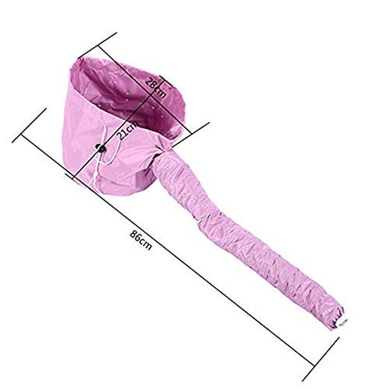 Foldable Hair Dryer Cap, Portable Soft Hair Drying Salon Cap with Heat for Hair Treatment, Beauty Steamer, and Haircare