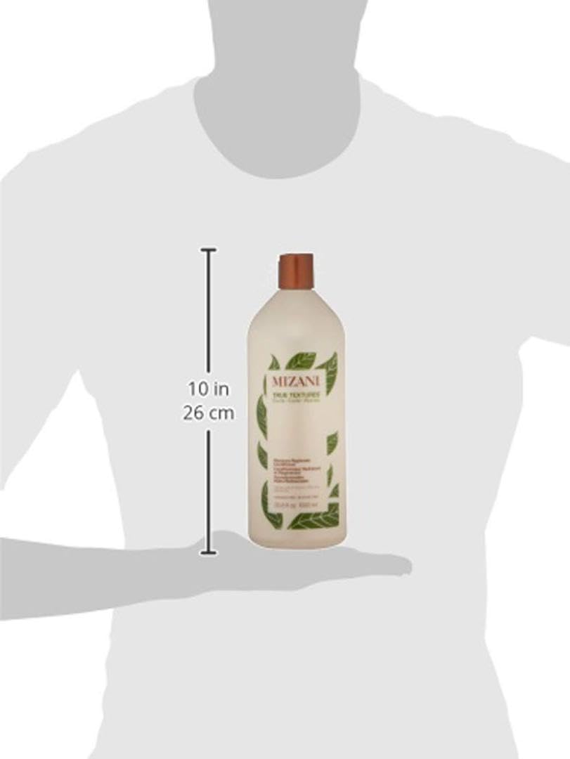 Mizani True Textures Moisture Replenish Conditioner - Deep Conditioner for Curly Hair with Coconut Oil & Olive Oil, Anti Frizz, Silicone-Free, Paraben Free, 33.8 Fl Oz