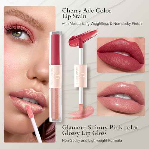 Color Nymph Makeup Set for Teens Girls with Cosmetic Bag, Full Face Makeup Kit For Women included 9 Color Eyeshadow Palette Concealer Liquid Blush Eyeliner Lipgloss
