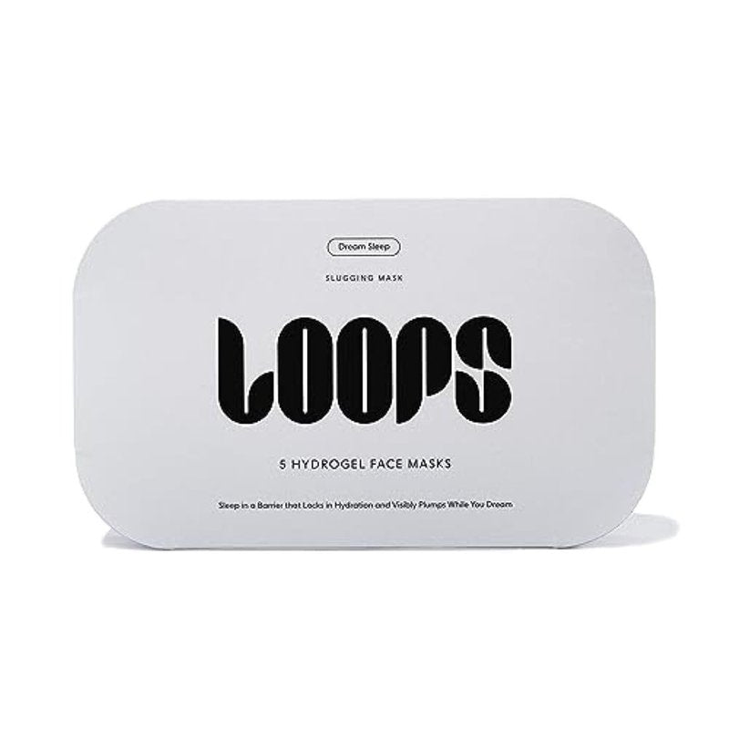 LOOPS DREAM SLEEP - Nighttime Korean Hydrogel Face Masks Face Mask Leaves Skin Toned, Plump, Hydrated, Restored - Layers Skin with Natural Oils, Vitamins, Antioxidants, & Fatty Acids 5 pc