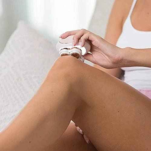 tuokiy Legs Hair Remover Replacement Heads For Finishing Touch Flawless Legs Women's Hair Remover Rose Gold