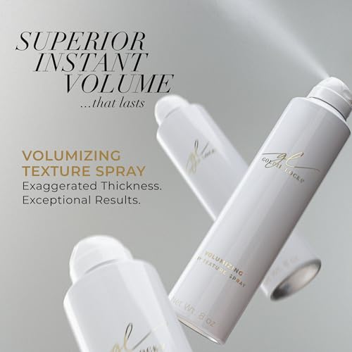 Goldie Locks Volumizing Texture Spray - Instant Volume and Lift - Invisible Matte Finish - Flexible Hold - Safe for Extensions & Color-Treated Hair - Protein-Free - 8 fl oz