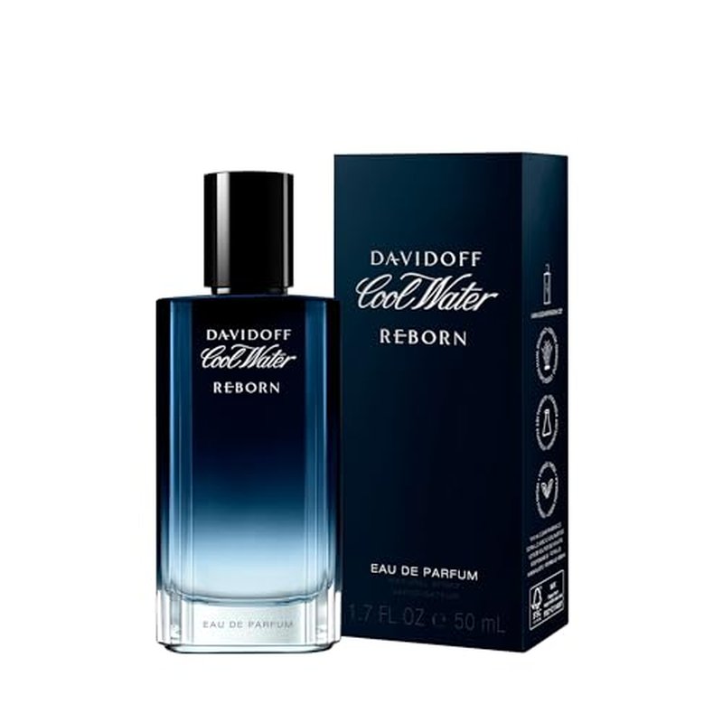 Davidoff Cool Water Reborn Eau de Parfum ? Foug?re Men's Cologne ? With Notes of Galbanum, Cedarwood & Vetiver ? Long Lasting Fragrance