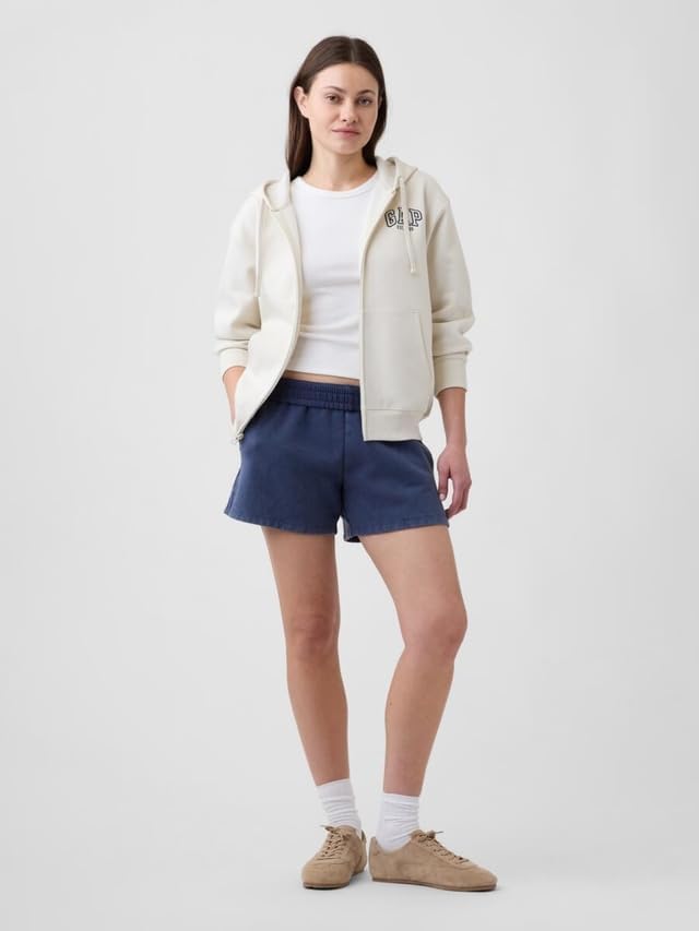 GAP Women's Hooded Logo Full Zip Jacket - Stylish & Comfortable Outerwear