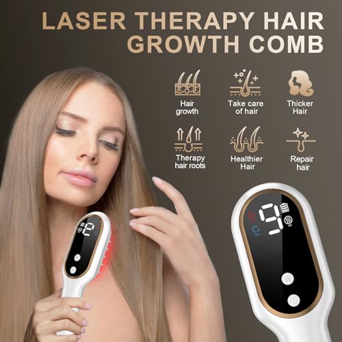 Laser Hair Growth Comb, Hair Growth Device, promote hair growth in women and men