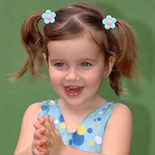 AMMY Hair Tie, 100 Pcs Hair Bands for Girls, Toddler Hair Ties, Colorful Hair Accessories, Ponytail Holders for Kids, Infant Girls, Children