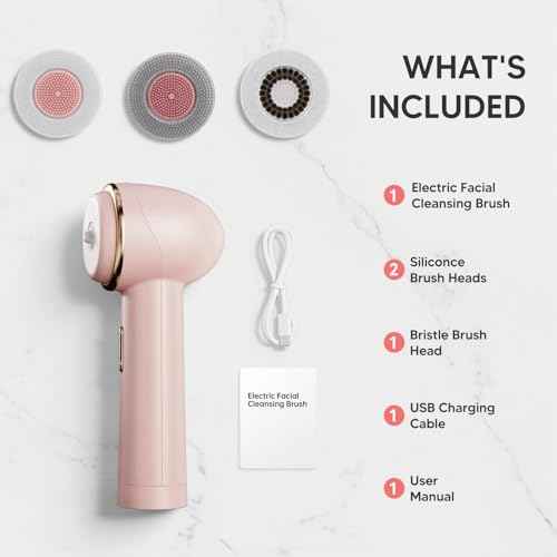 Double Directional Rotating Teenage Cleansing Brush, deep Pore Cleaning Rechargeable Waterproof Cleansing Brush, Trendy Stuff Christmas Gifts/Stocking Stuffer?