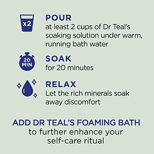 Dr Teal's Pure Epsom Salt, Relax & Relief with Eucalyptus and Spearmint, 3 lb (Pack of 4)