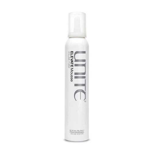 UNITE Hair – ELEVATE Mousse – Weightless Styling Foam for Full-Bodied Volume, Shine & Flexible Hold – Frizz-Free Finish – UV & Thermal Protection – 6 Oz