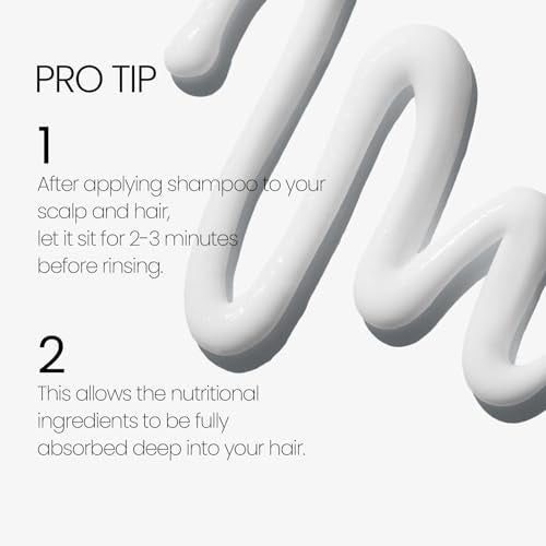 Scalp Strengthening Shampoo for Hair Growth & Anti-Loss | Vegan Ceramide Haircare Routine with Rosemary Oil, Biotin and Caffeine, Paraben Free, Korean, 13.5 Fl. oz.