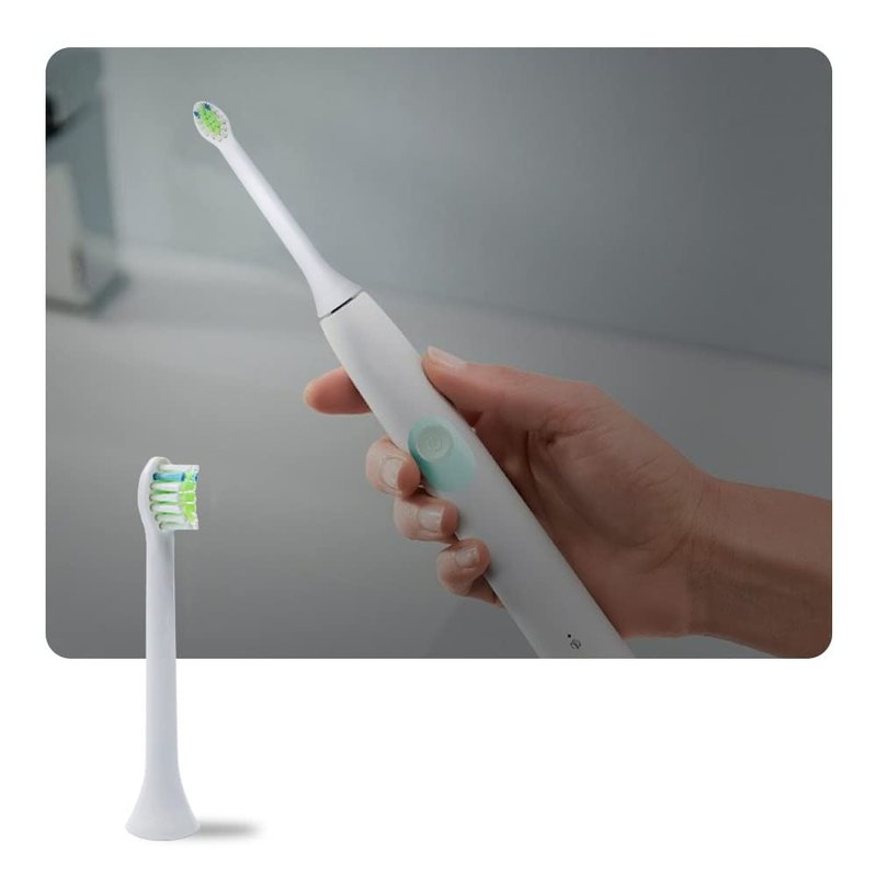 Replacement Compact Brush Heads, Compatible with Philips Sonicare Diamond Clean Toothbrush - 4 Pack