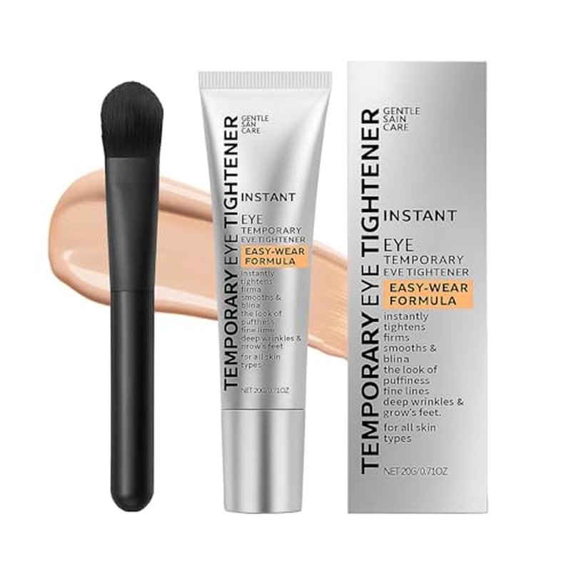 Perfection Eye Tightener - Instant Firming Primer with Hyaluronic Acid & Vitamin E | Hydrating Lift for Tired Eyes, Smooth Finish & 24H Refresh With Brush (0.67oz)