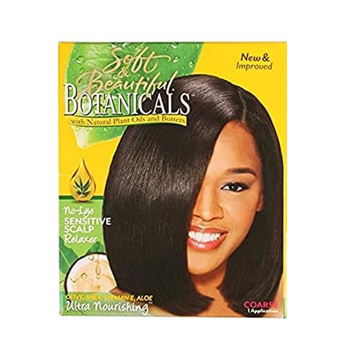 Soft & Beautiful Botanicals No-Lye Sensitive Scalp Relaxer Coarse 1 application