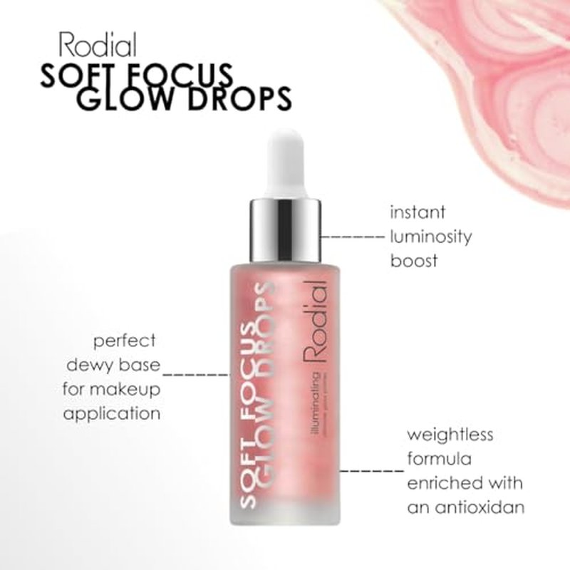 Soft Focus Glow Booster Drops, Illuminating Skin Serum with Glycerin and Antioxidants, Perfectioning and Smoothing Dewy Makeup Base, Weightless Formula