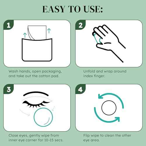 60PCS Eyelid Wipes for Dry Eyes & Blepharitis Relief, Tea Tree Oil Eye CleansingWipes, Soothes Face Cleansing, Dual Use Eyelid & Lash Wipes, Daily Eye Care for Women Men, Travel Essentials