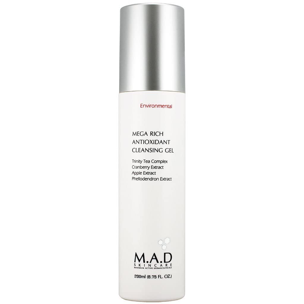 M.A.D Skincare Environmental Mega Rich Antioxidant Facial Cleansing Gel 6.75 oz.